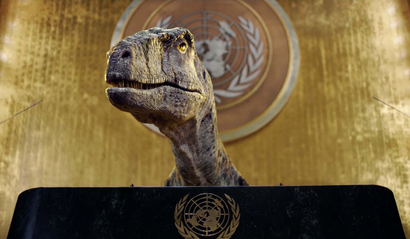 UNO-Dino warnt Menschheit vor dem Aussterben