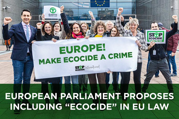 EU-Parlament: „ÖKOZID“ in das EU-Recht aufnehmen