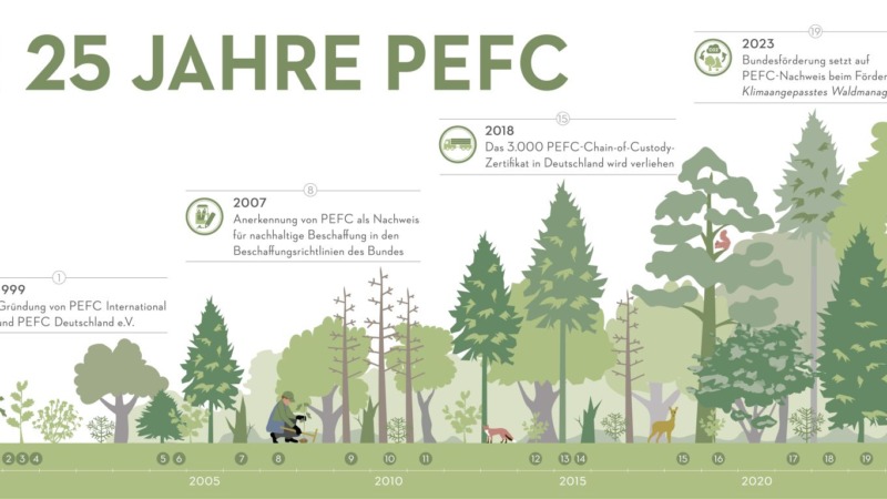 Erfolgsstory: 25 Jahre PEFC Deutschland