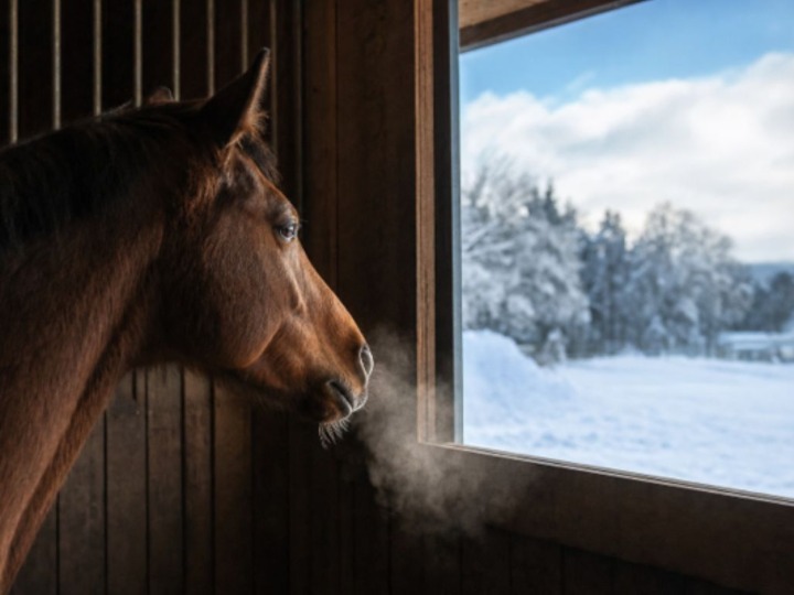 Winter in der Pferdebox: Wie das Tier gesund bleibt